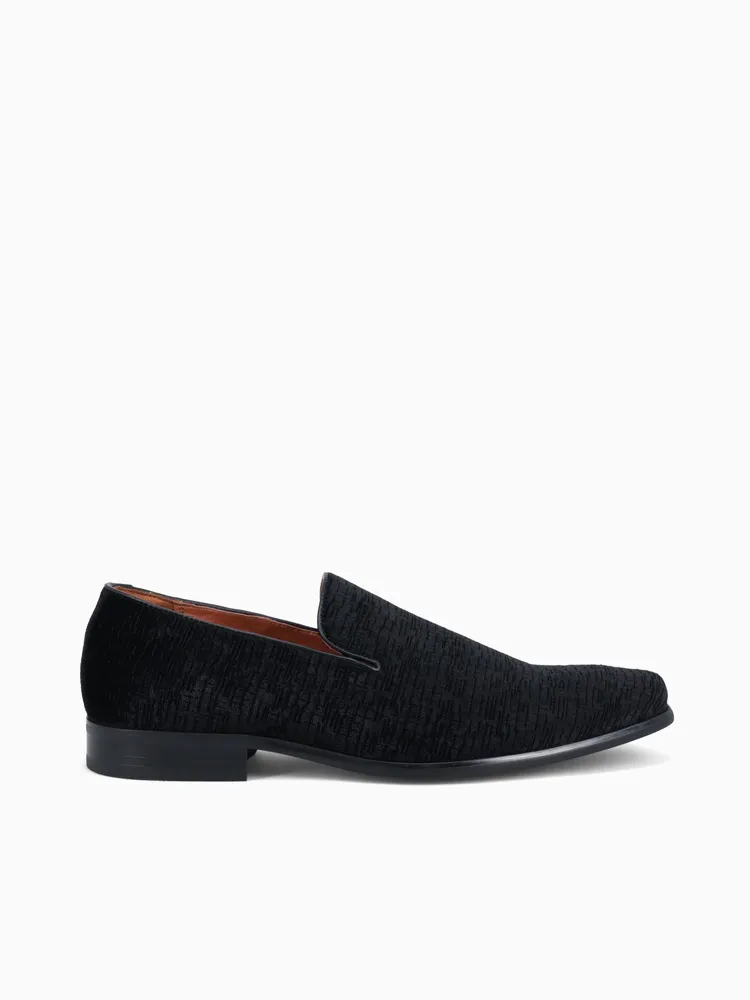 Postino Plain Toe Velvet Black