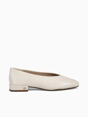 Kasey Modern Ivory Leather