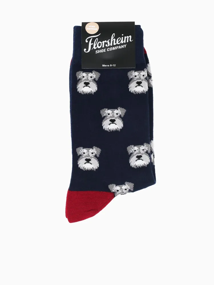 Schnauzer Navy Cotton Poly