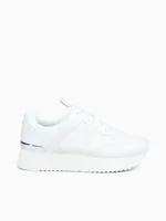 Raina Trainer Optic White Tech Canvas