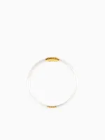 Clear Quartz Luxe All Weather Bangle (AWB) - Serenity Prayer
