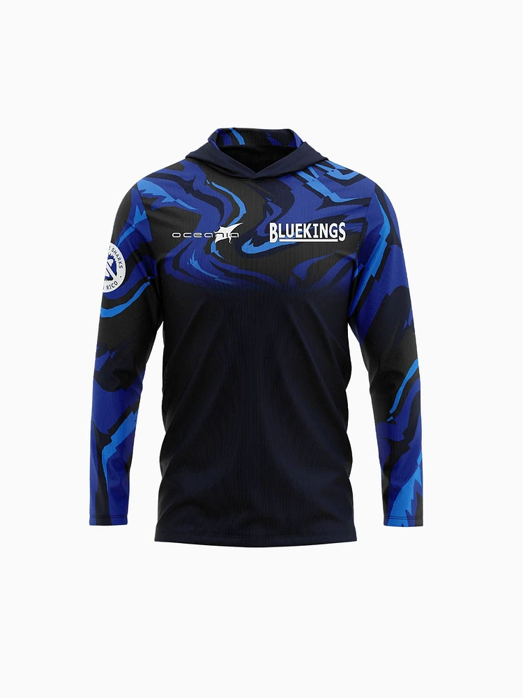 O B rashguard dark ocean poly