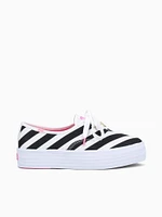 Barbie Point Striped Black White text ca