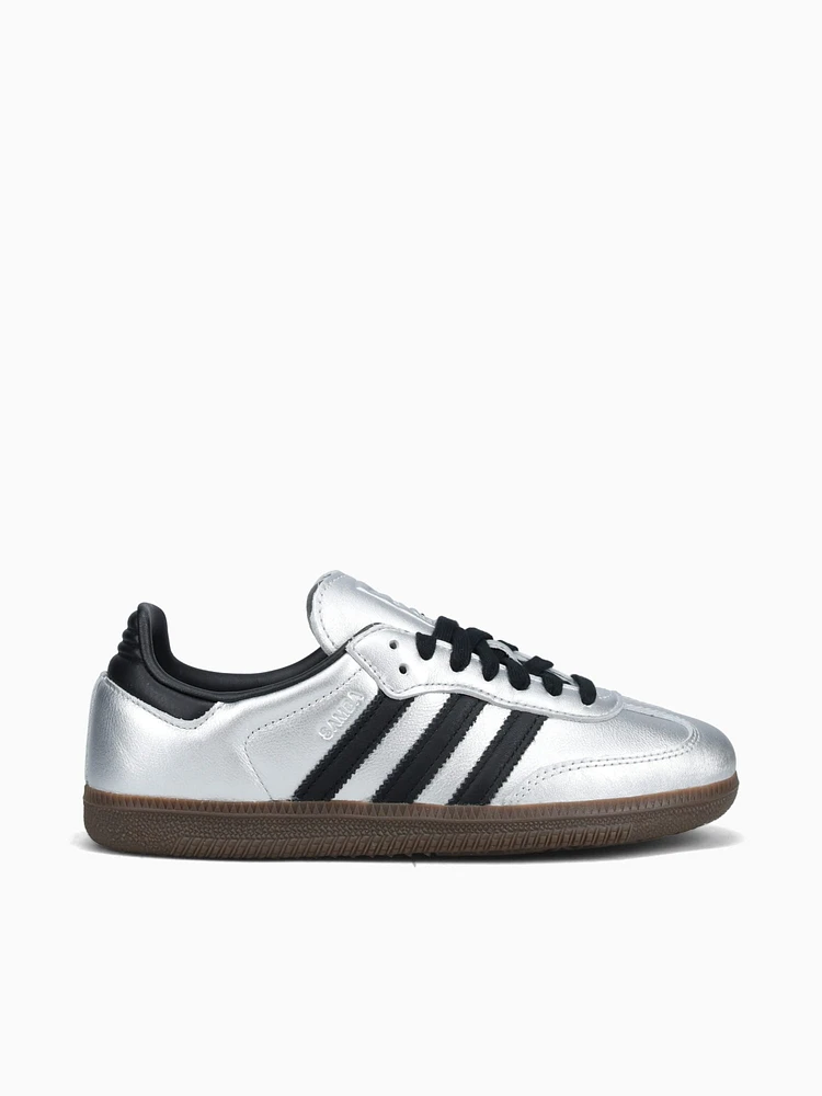 Samba Og W Silver Metallic Leather