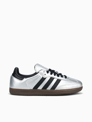 Samba Og W Silver Metallic Leather
