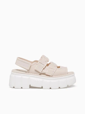 Rebel Sandal Beige White jelly