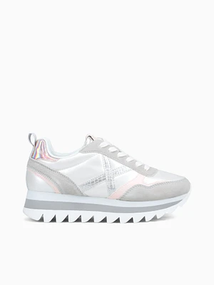 Ripple 62 Silver Textile Leather