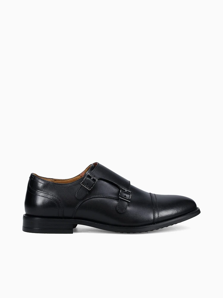 Rucci Double Monk Black Smooth