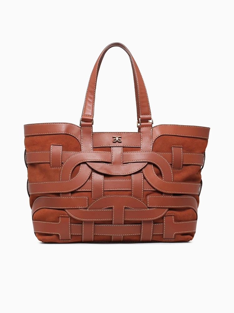 Bay Large Shopper Tote Cognac