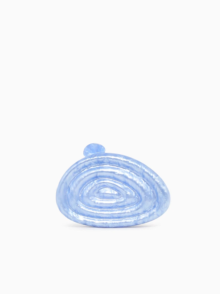 Shell Swirl Clutch Aqua