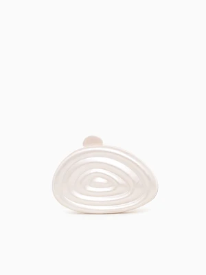 Shell Swirl Clutch Pearl