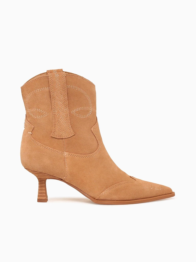 Yolanda Golden Caramel Suede