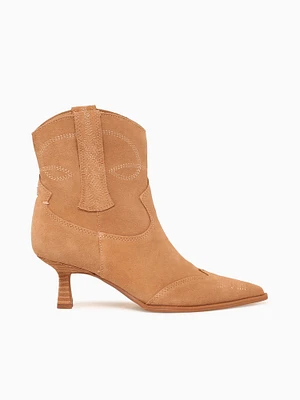 Yolanda Golden Caramel Suede