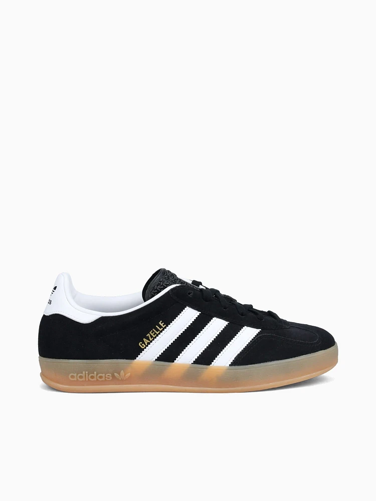 Gazelle Indoor Black White suede