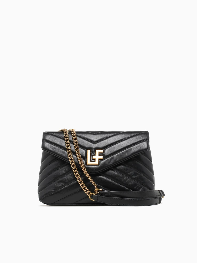 Lf Shoulder Bag Black Leather