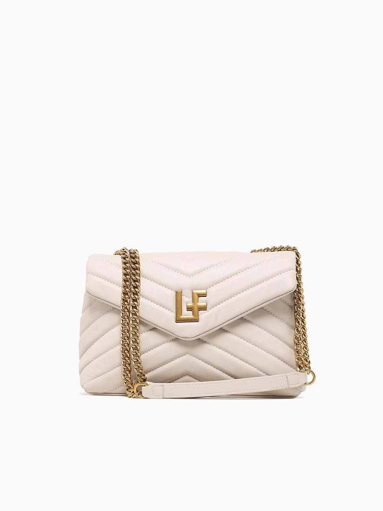 Lf Shoulder Bag Off White Leather