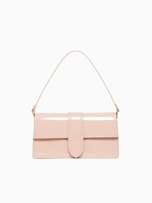 Violet Shoulder Bag Natural Patent