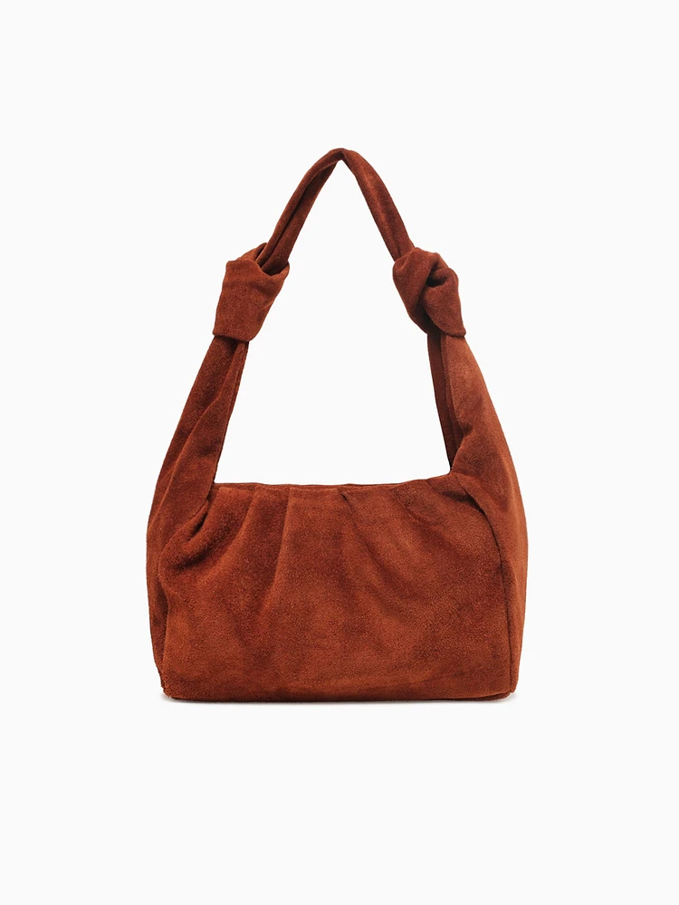 Polica Shoulder Bag Cuoio Suede Leather