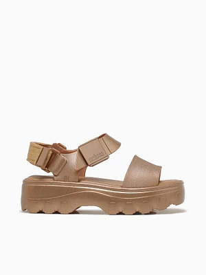 Kick Off Sandal Metal Gold Jelly