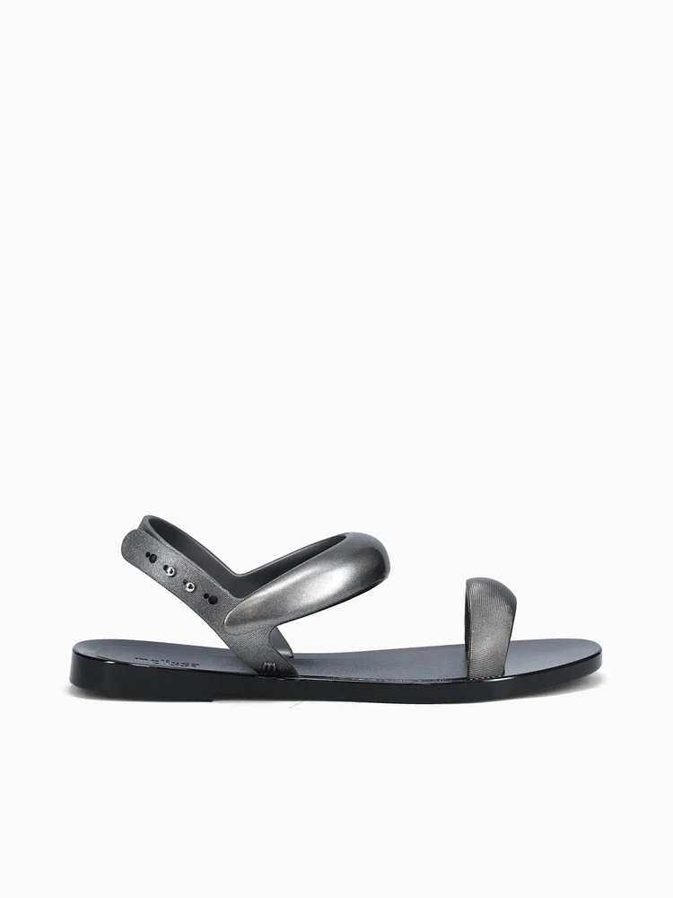 Eclipse Sandal Black Silver jelly