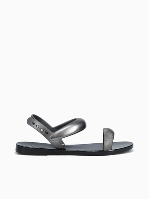 Eclipse Sandal Black Silver jelly