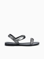 Eclipse Sandal Black Silver jelly