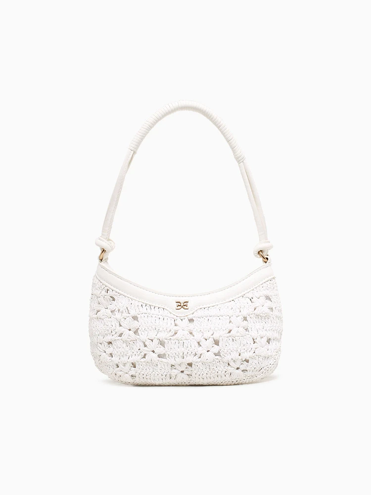 Layla Floral Shoulder Bag Eggshell