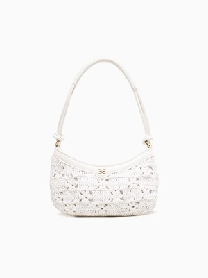 Layla Floral Shoulder Bag Eggshell