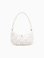 Layla Floral Shoulder Bag Eggshell
