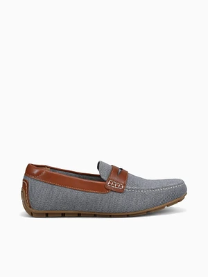 Motor knit Moc Toe Peny Grey Cognac