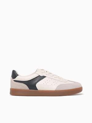 Pace Ttoe Sneaker Bone Multi Leather