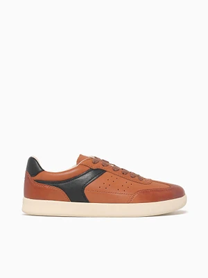 Pace Ttoe Sneaker Cognac Multi Leather
