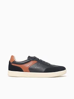 Pace Ttoe Sneaker Navy Multi Leather