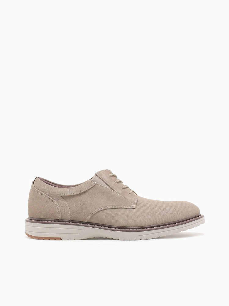 Griff Suede Plain Toe Stone