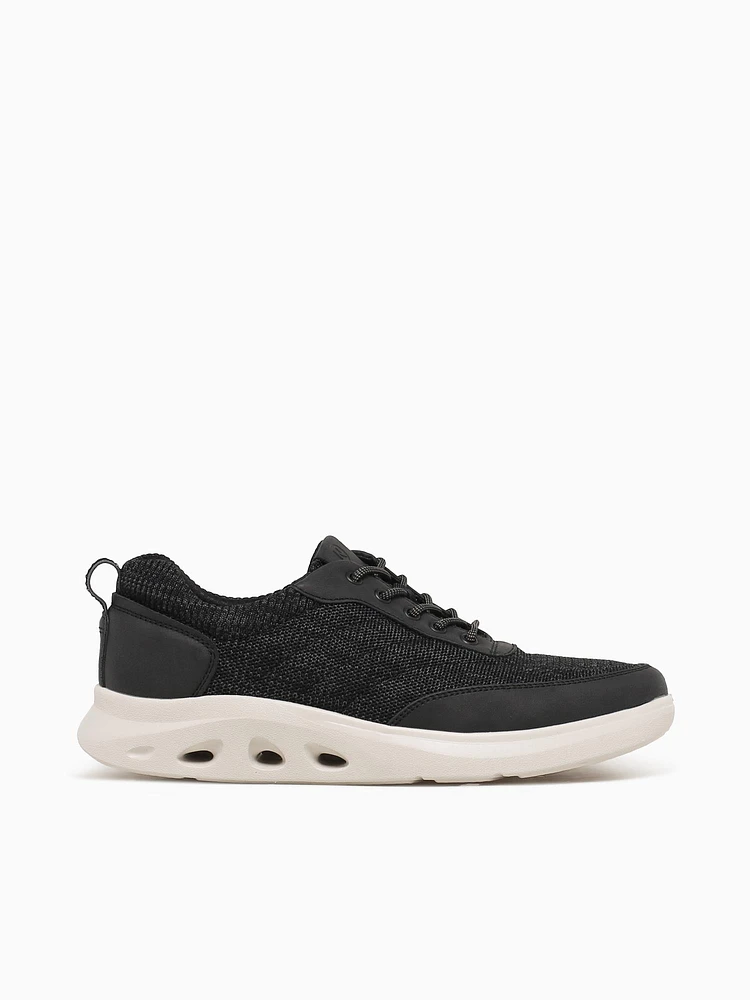 Ponte Knit Moc Toe Black Multi