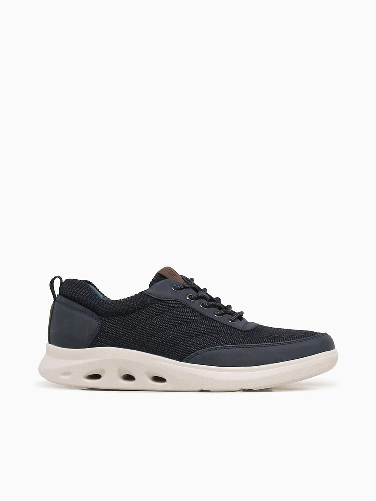 Ponte Knit Moc Toe Navy Multi