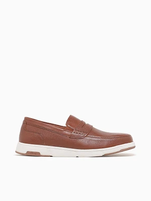 Luca Moc Toe Penny Cognac Multi Leather