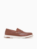 Luca Moc Toe Penny Cognac Multi Leather