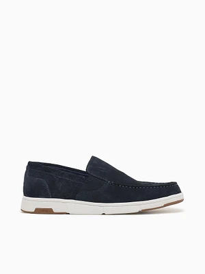 Luca Suede Moc Toe Navy