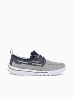 Del Marina Gey Navy mesh Leather