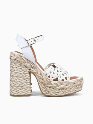 Laguna Croche Blanco Leather