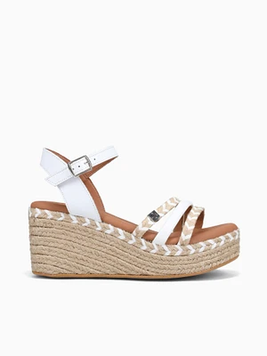 Albany Cuerda Blanco Rafia Leather