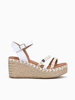 Albany Cuerda Blanco Rafia Leather
