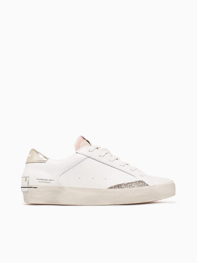 Distressed 20001pp7 10 wht Beige lea