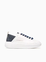 Wembley Woman White Avio leather