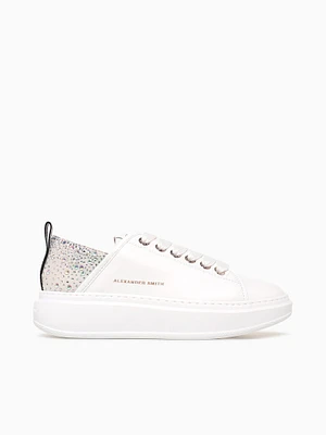 Wembley Woman White Iride azure leather