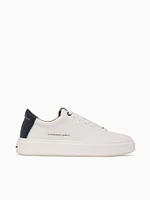 London Man White Blue leather