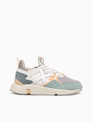 Clik Woman Blanco Mesh Suede
