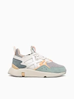 Clik Woman Blanco Mesh Suede