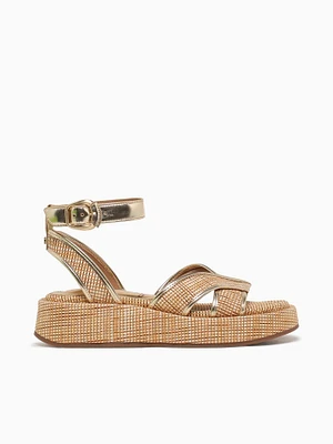 Nylie Sand Dune Amber raffia